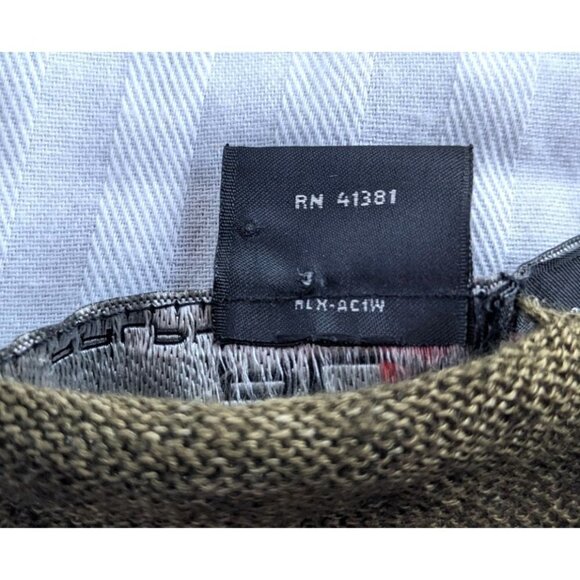 RLX RALPH LAUREN 100% Linen Top Olive Green Long Sleeve Size S - Picture 4 of 6